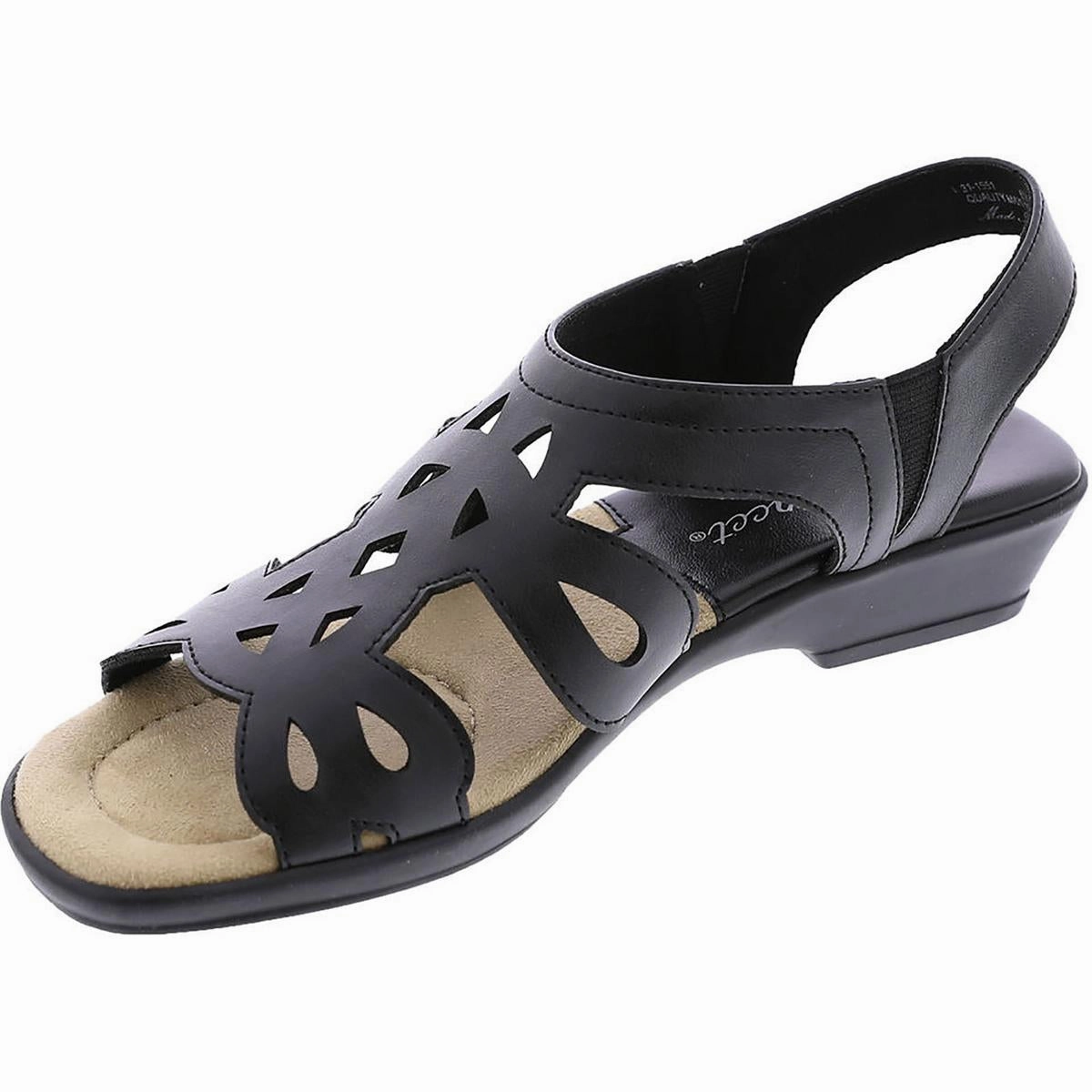 Holland Womens Faux Leather Strappy Slingback Sandals