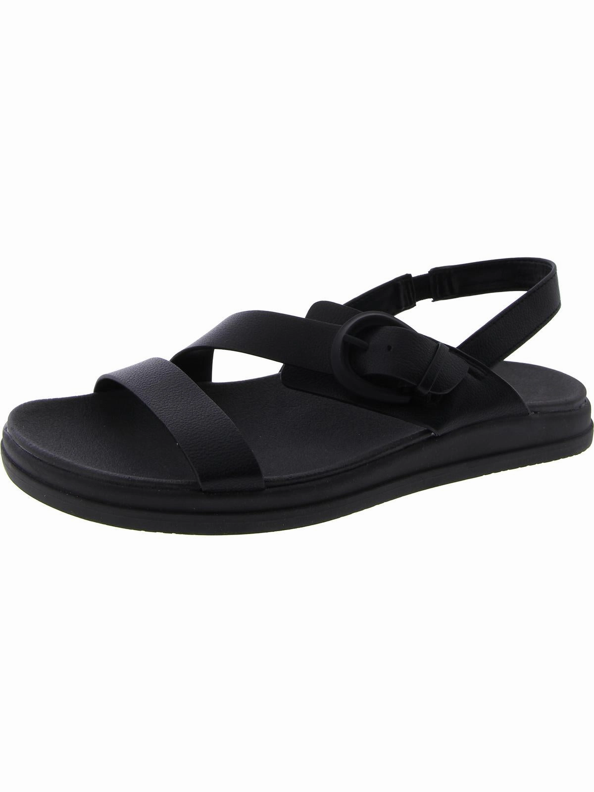 Hope Womens Faux Leather D'Orsay Slingback Sandals