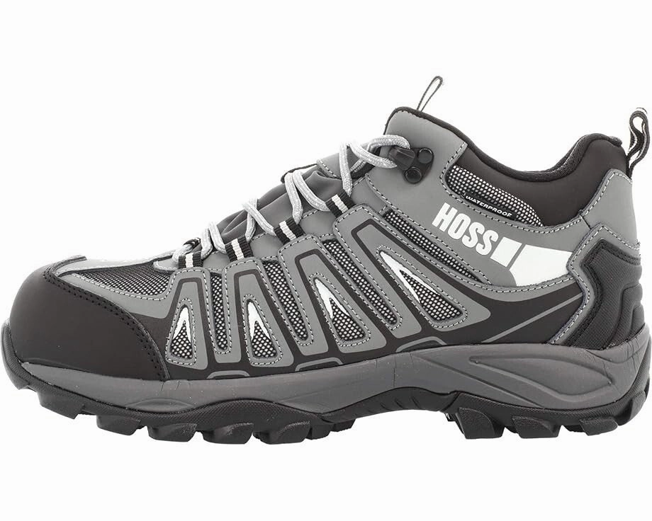Hoss Trail Men's US 11.5 Gray EH Composite Toe Waterproof Work Boots ZPO3133