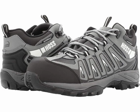 Hoss Trail Men's US 11.5 Gray EH Composite Toe Waterproof Work Boots ZPO3133 Mens Athletic Shoes clearance sale