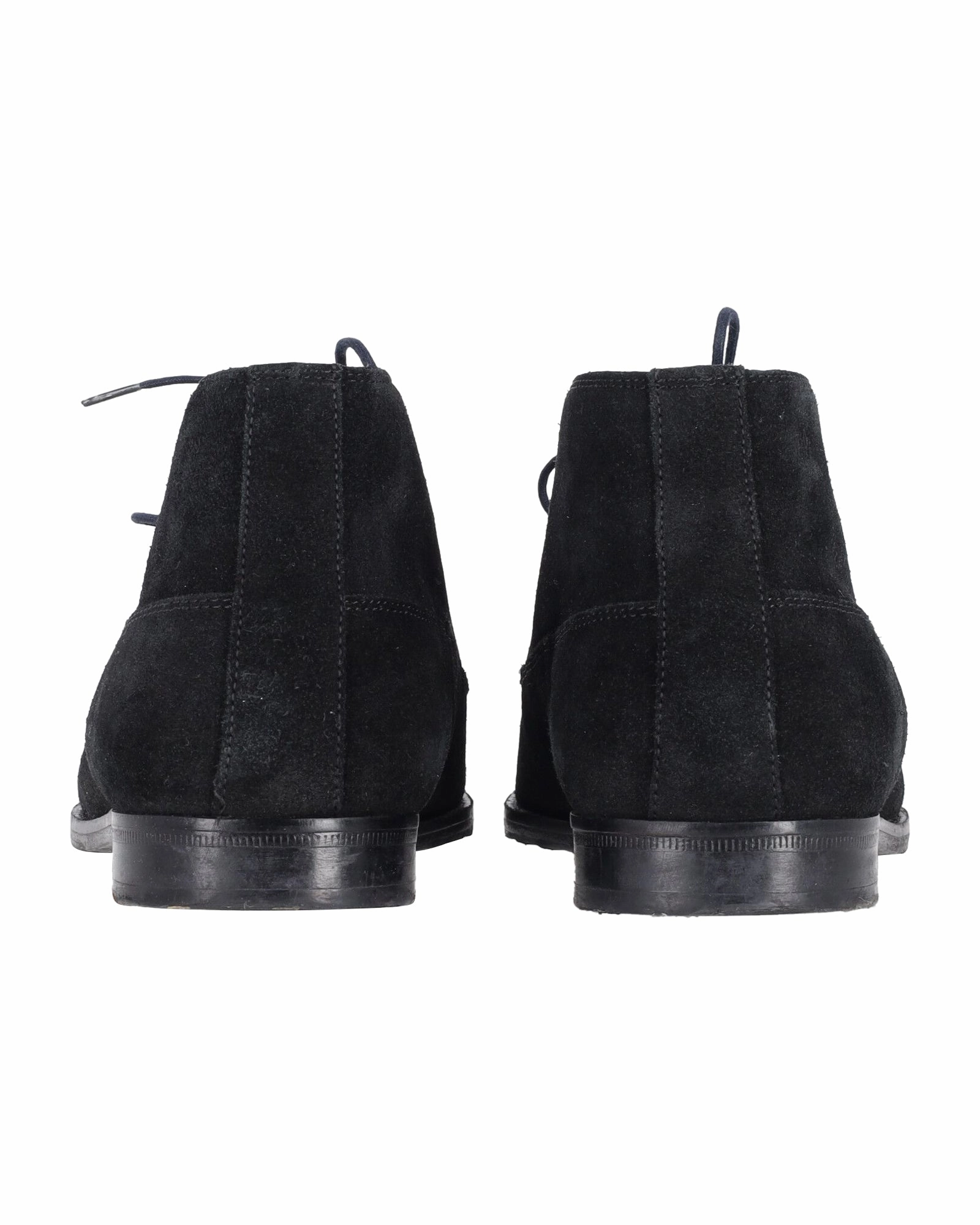 Hugo Boss Desert Lace-Up Ankle Boots in Black Suede