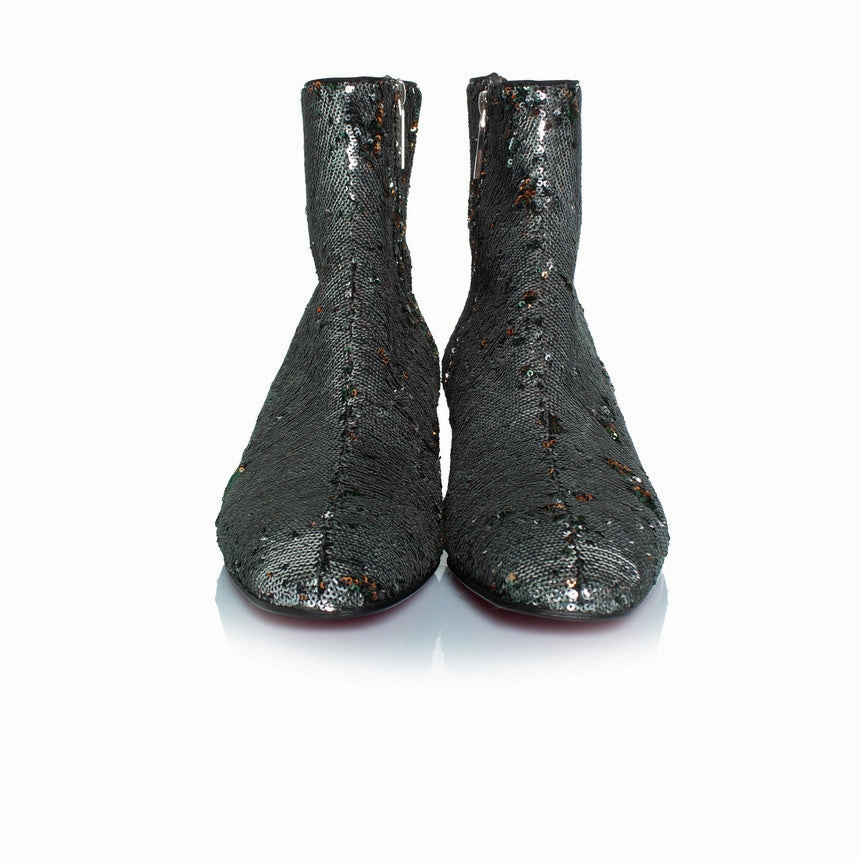 Huston glitter boots in silver