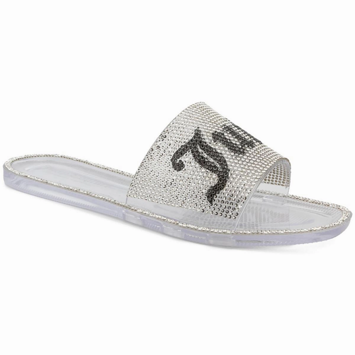 Hylton Womens Logo Rhinestone Pool Slides