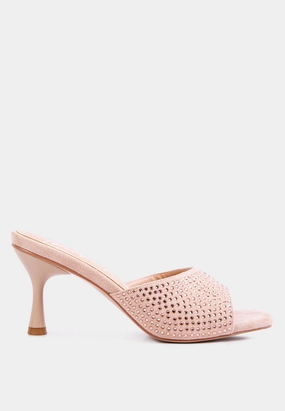 imprint diamante stud slip on sandals Buy Womens Sandals with promo