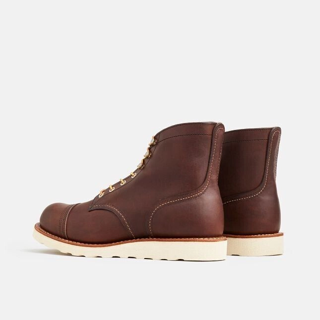 Iron Ranger Traction Tred 8088 Men's Brown Leather Cap Toe 6-Inch Ankle Boots