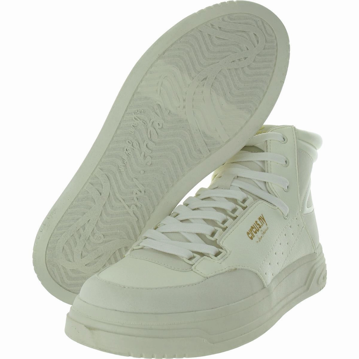 Irving Womens Faux Leather Lifestyle High-Top Sneakers