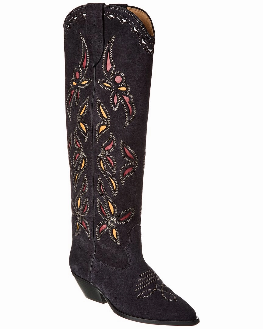 Isabel Marant Denvee Suede Knee-High Boot Womens Boots sale online