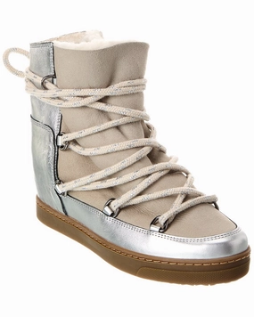 Isabel Marant Nowles Leather Snow Boot Womens Boots sale online