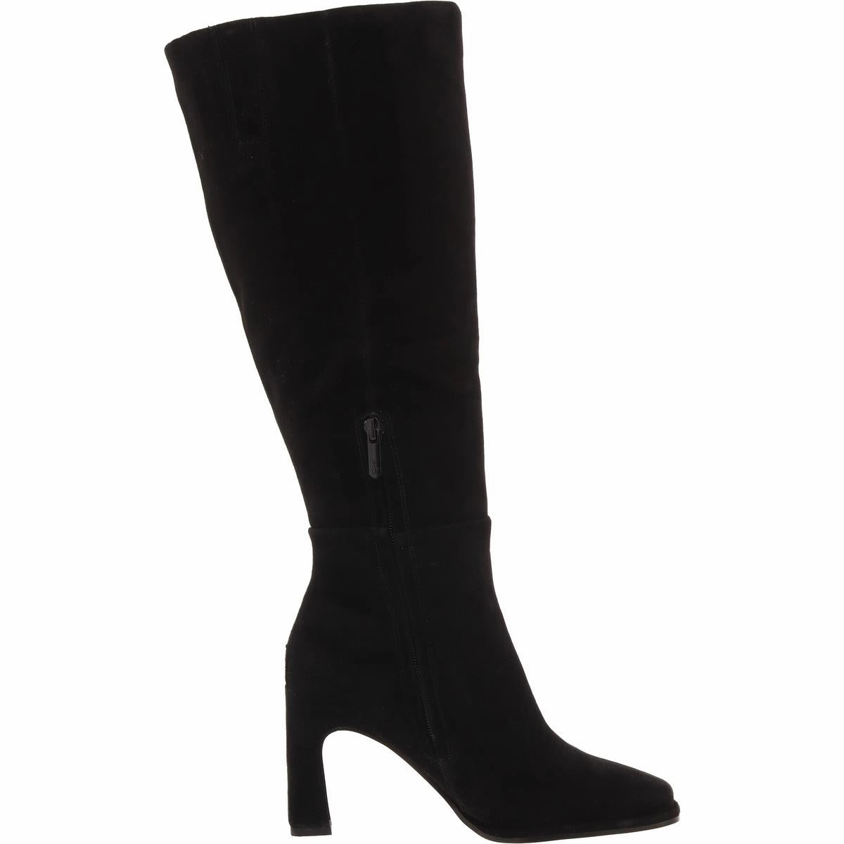 ISSABEL Womens Zipper Leather Knee-High Boots