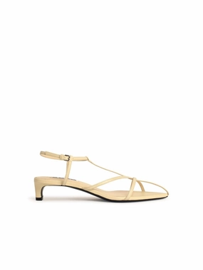 Ivory Leather Sandals Affordable Womens Sandals outlet