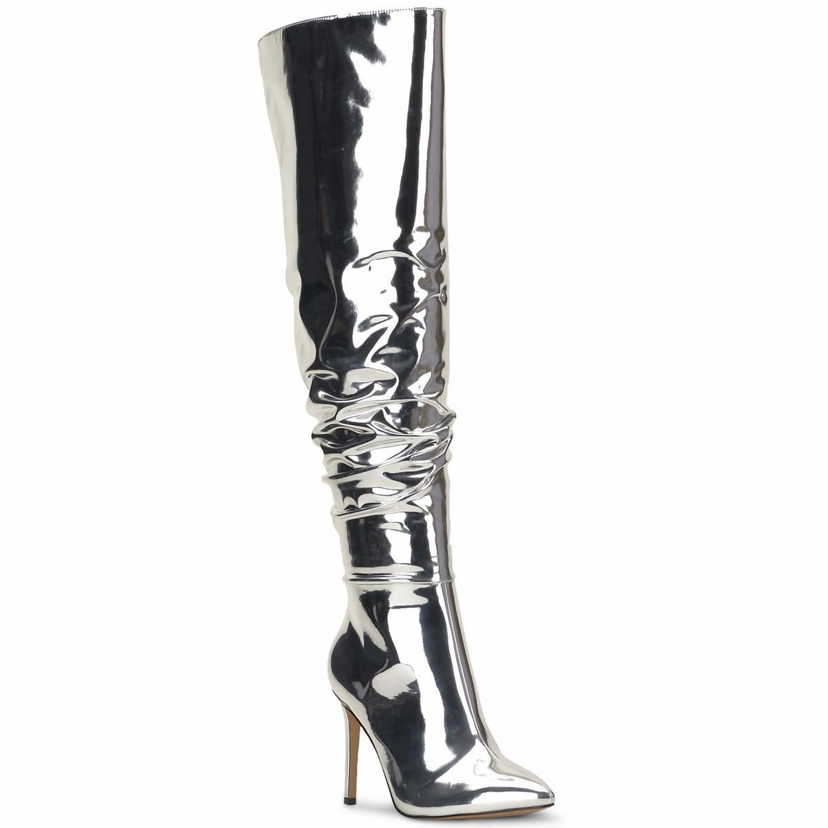 Iyonna Womens Zipper Slouchy Over-The-Knee Boots Womens Winter Boots promo deal