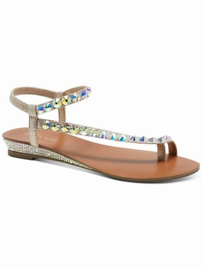 Izabel Womens Open Toe Slip On Wedge Sandals Lightweight Womens Sandals discount