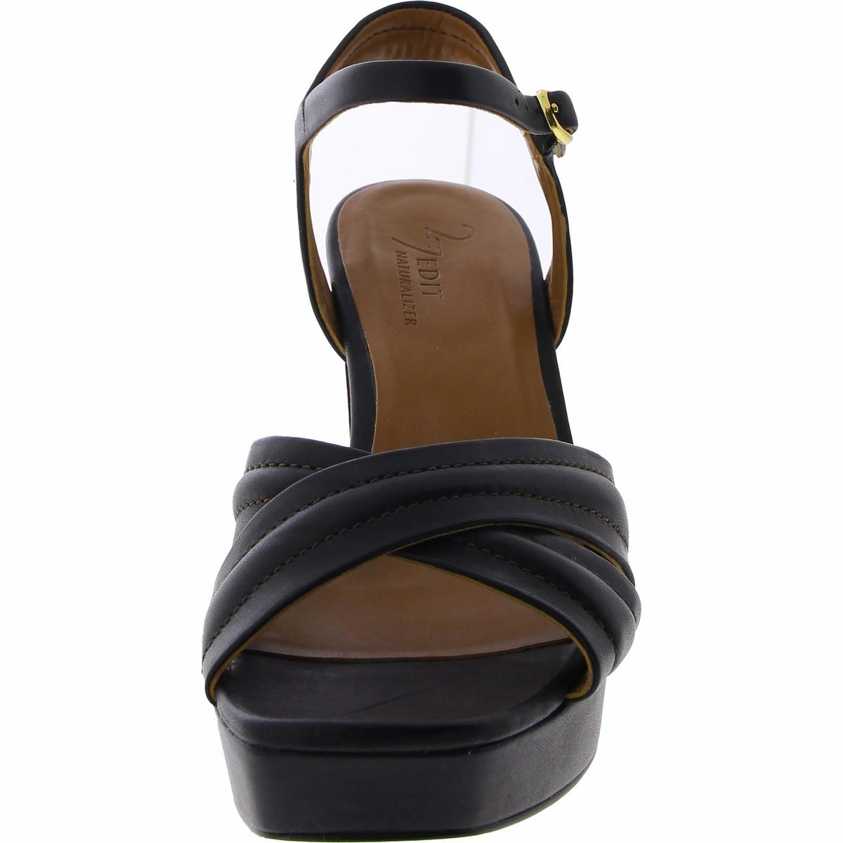 Jaime Womens Buckle Ankle Strap Block Heel