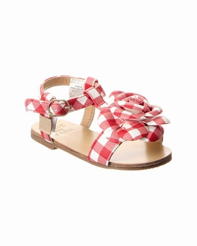 Janie and Jack Gingham Flower Sandal Girls Sandals summer sale