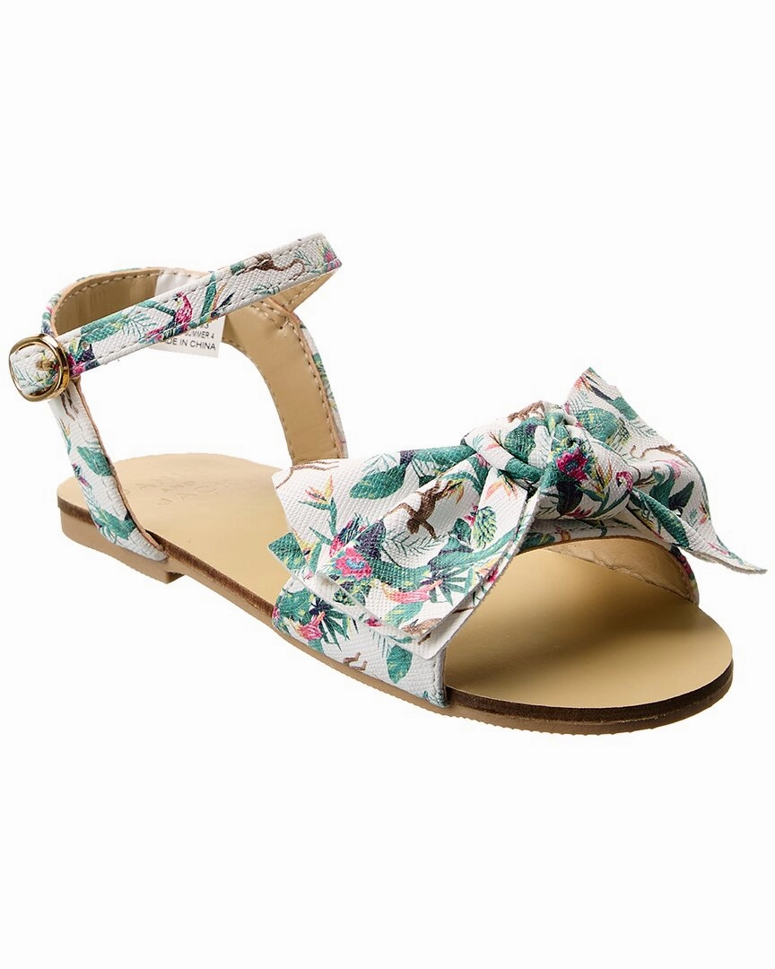 Janie and Jack Tropical Jungle Bow Sandal Discount Girls Shoes with deals