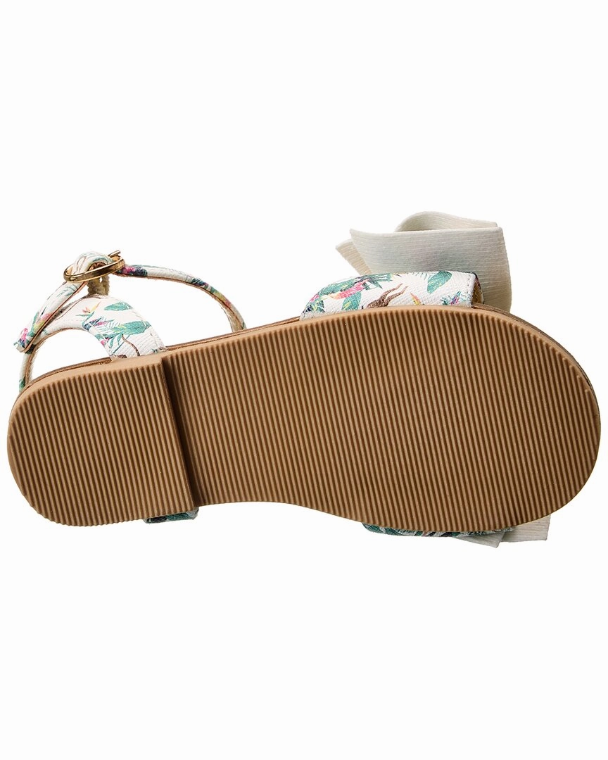 Janie and Jack Tropical Jungle Bow Sandal