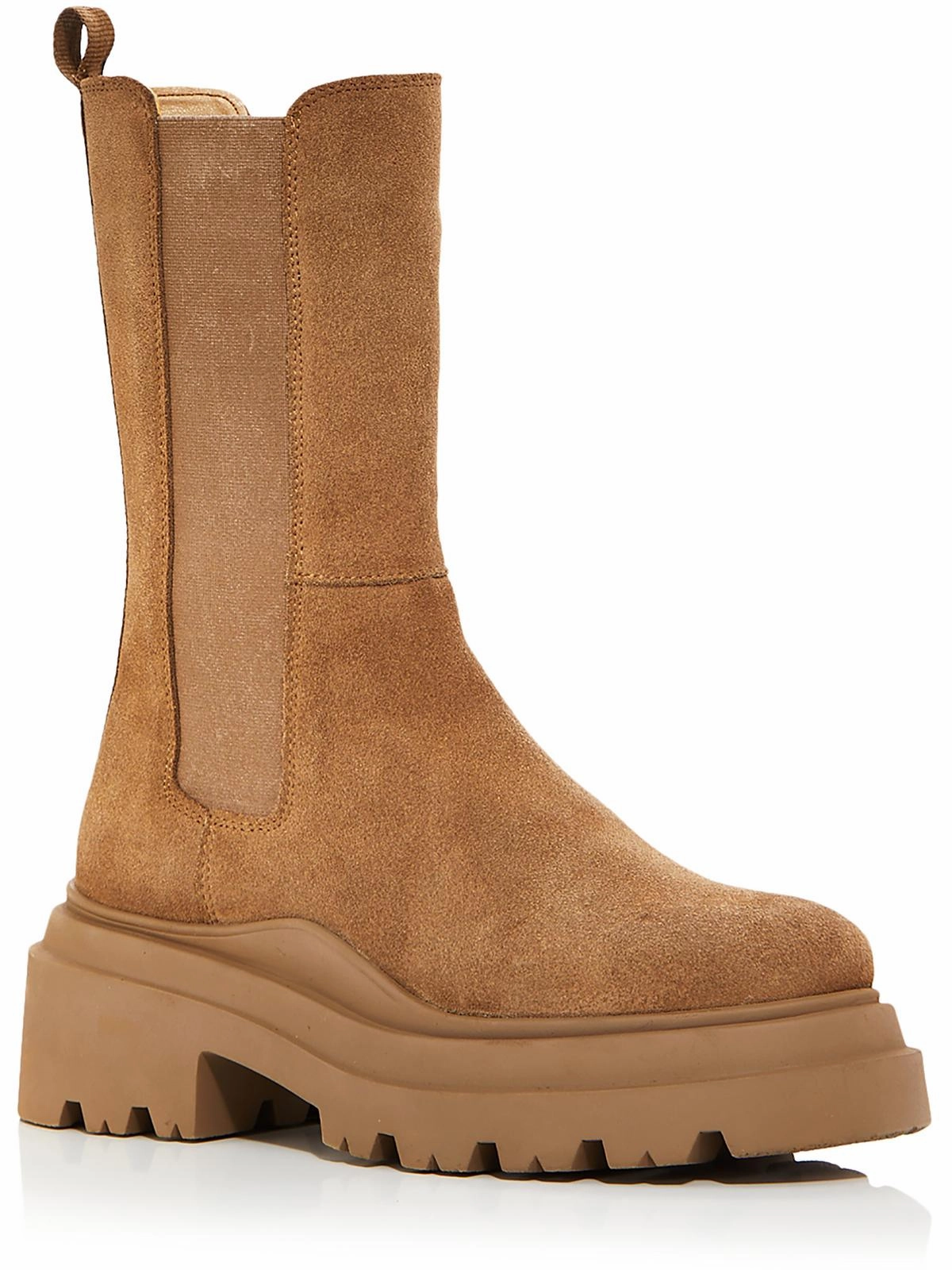 JESSY Womens Leather Pull On Mid-Calf Boots Womens Dress Boots for less