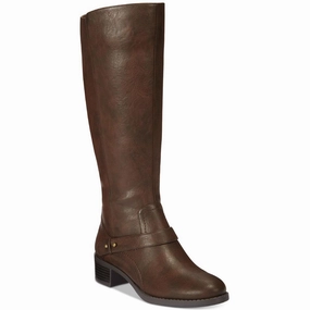 Jewel Plus Womens Wide Calf Slip-On Knee-High Boots Womens Boots clearance deals
