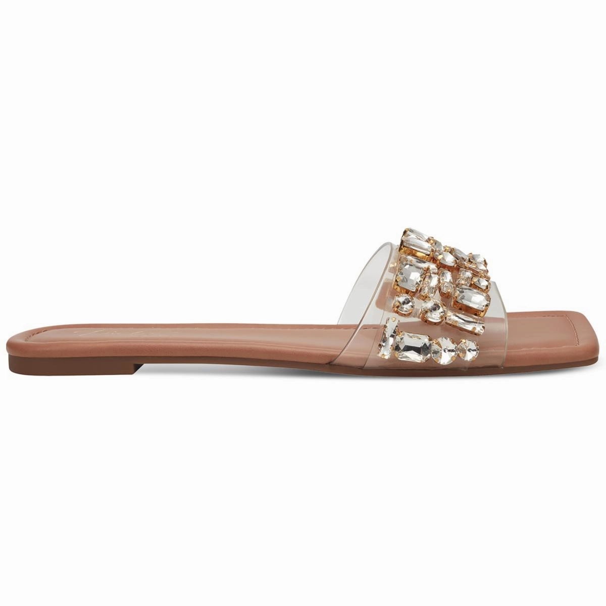 jillene Womens Flat Slip On Slide Sandals