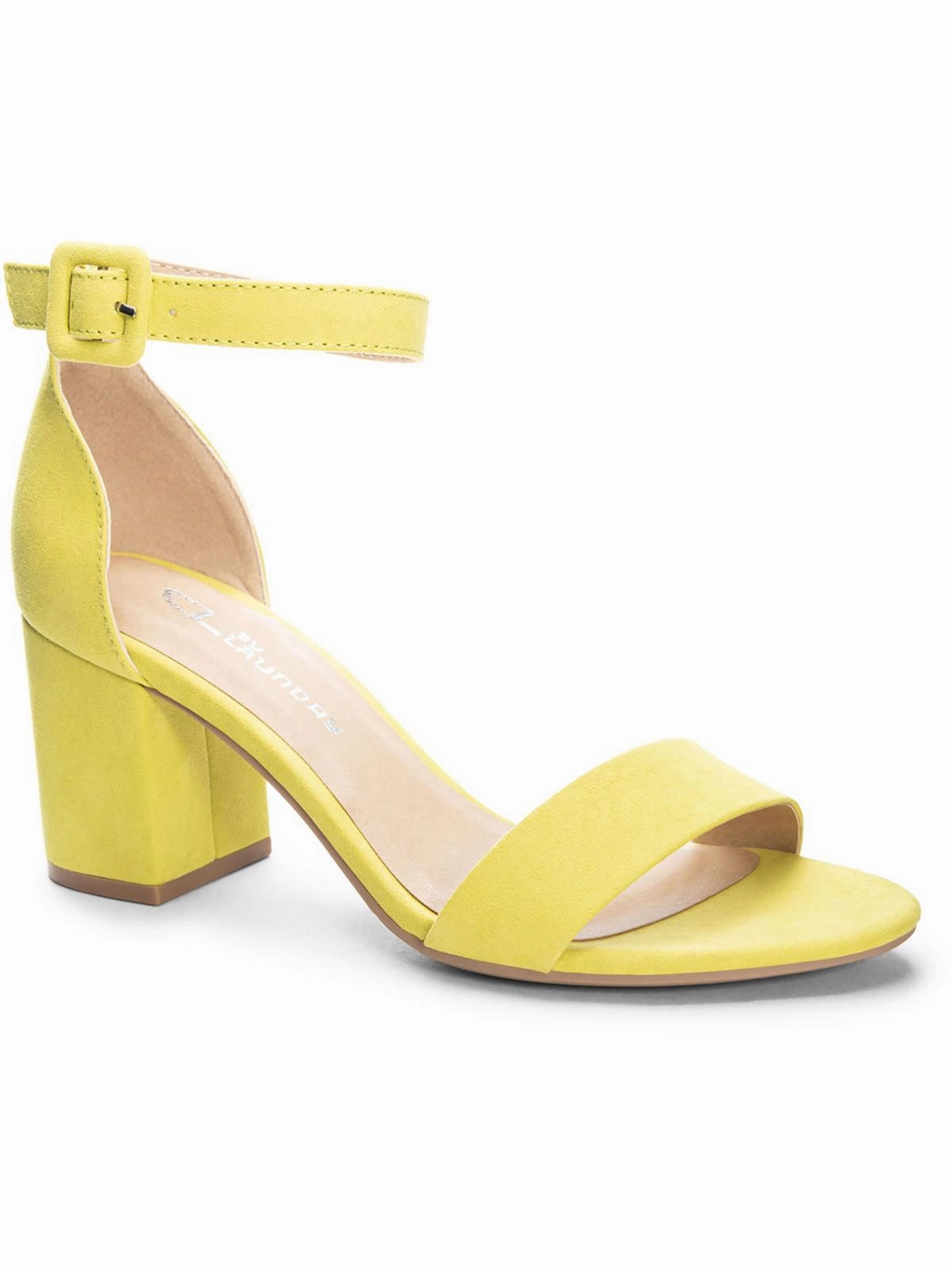 Jody Womens Buckle Dressy Block Heel