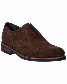 Johnston & Murphy Ashford Wingtip Slip-On Suede Oxford Sale on Mens Chukka Footwear