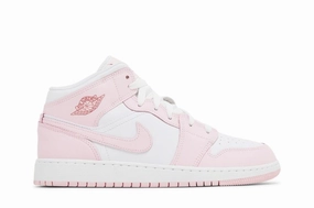 Jordan 1 Mid Pink Foam Fire Red (GS) Online sale for Girls Shoes