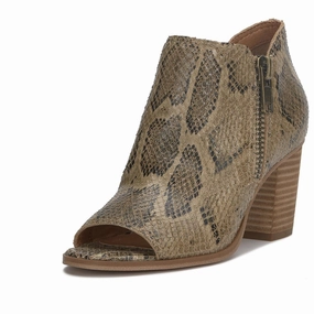 Joseleen Womens Leather Peep-Toe Booties Cheap Womens Boots for winter
