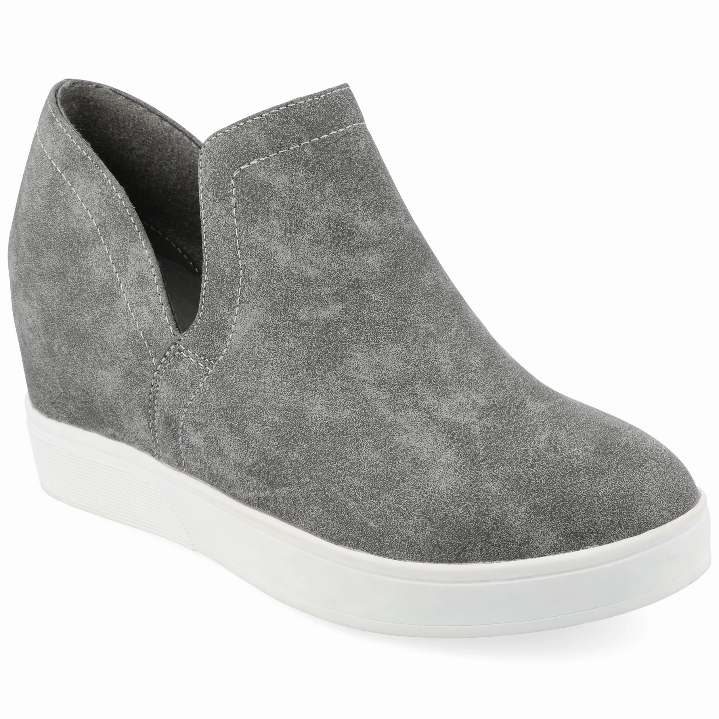 Journee Collection Women's Cardi Wide Width Sneaker Wedge Athletic Shoes for Women discount
