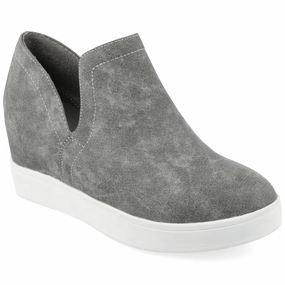 Journee Collection Women's Cardi Wide Width Sneaker Wedge Athletic Shoes for Women discount