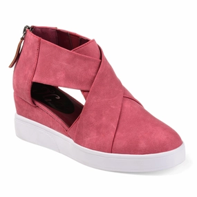 Journee Collection Women's Seena Sneaker Wedge Athletic Shoes for Women discount
