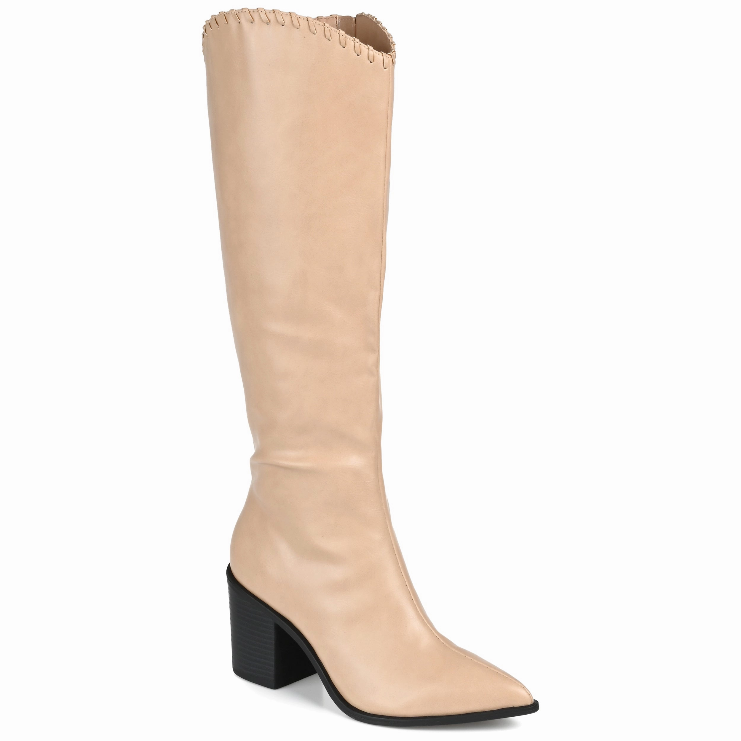 Journee Collection Women's Tru Comfort Foam Wide Width Extra Wide Calf Daria Boot Cheap Womens Leather Boots