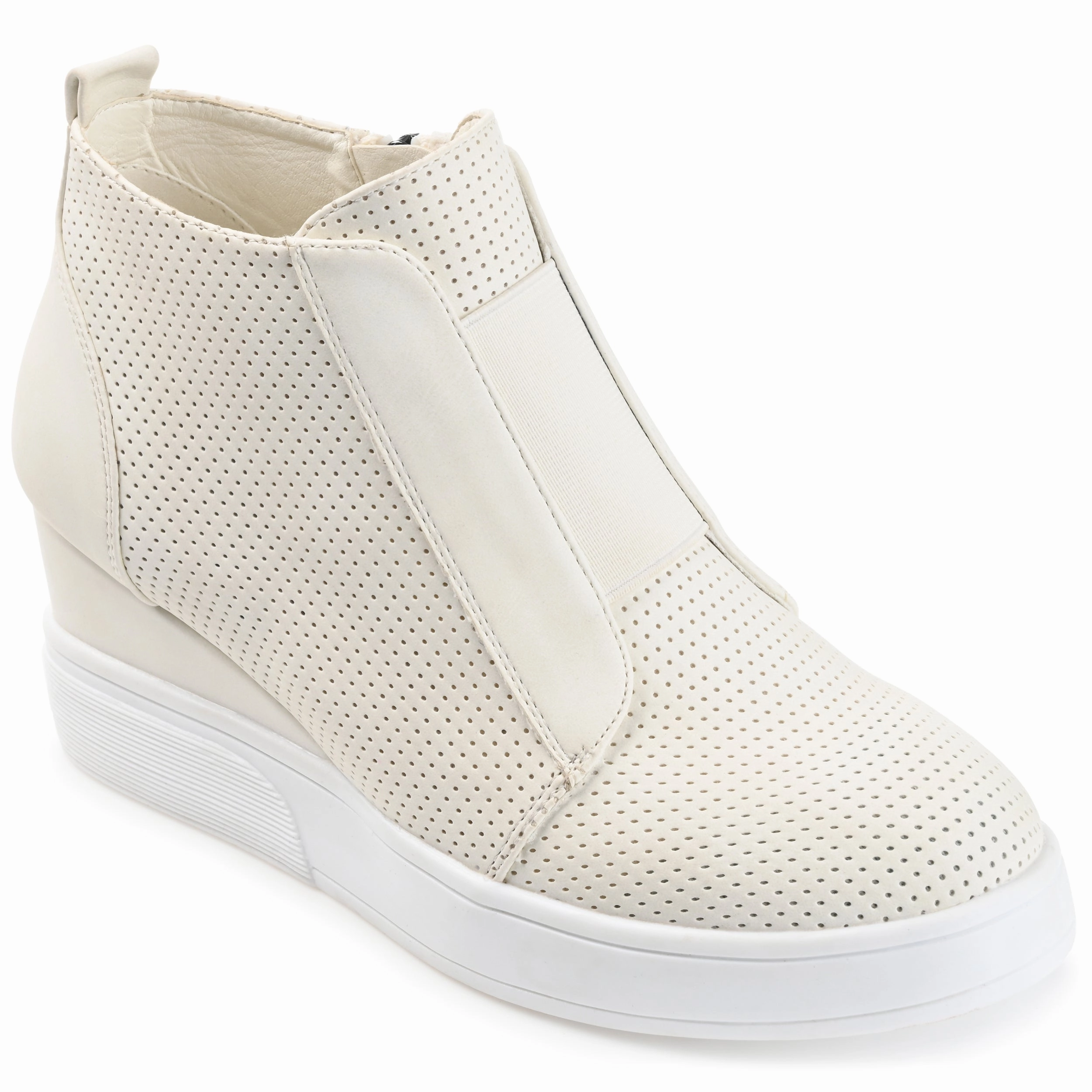 Journee Collection Women's Wide Width Clara Sneaker Wedge