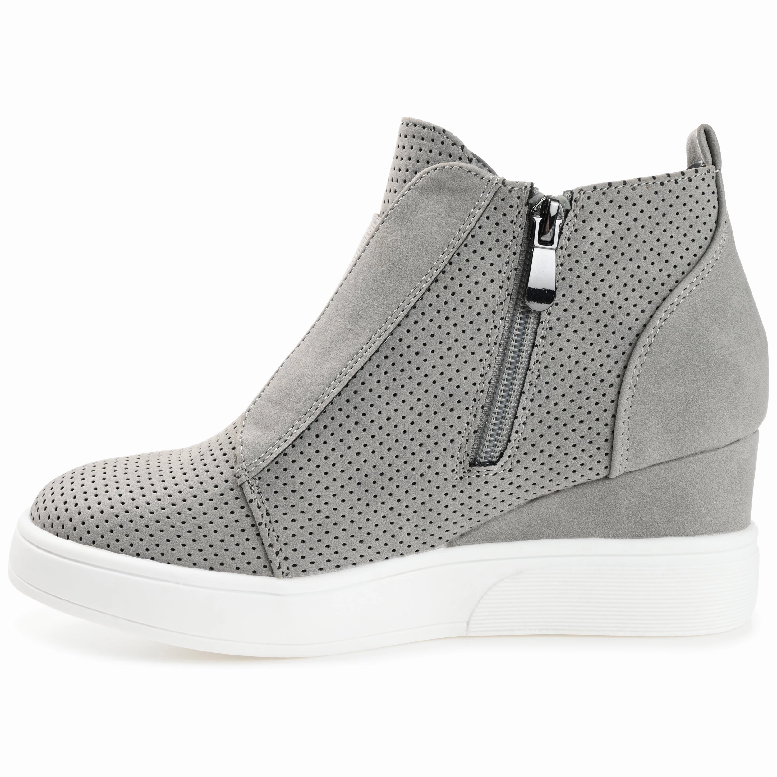 Journee Collection Women's Wide Width Clara Sneaker Wedge