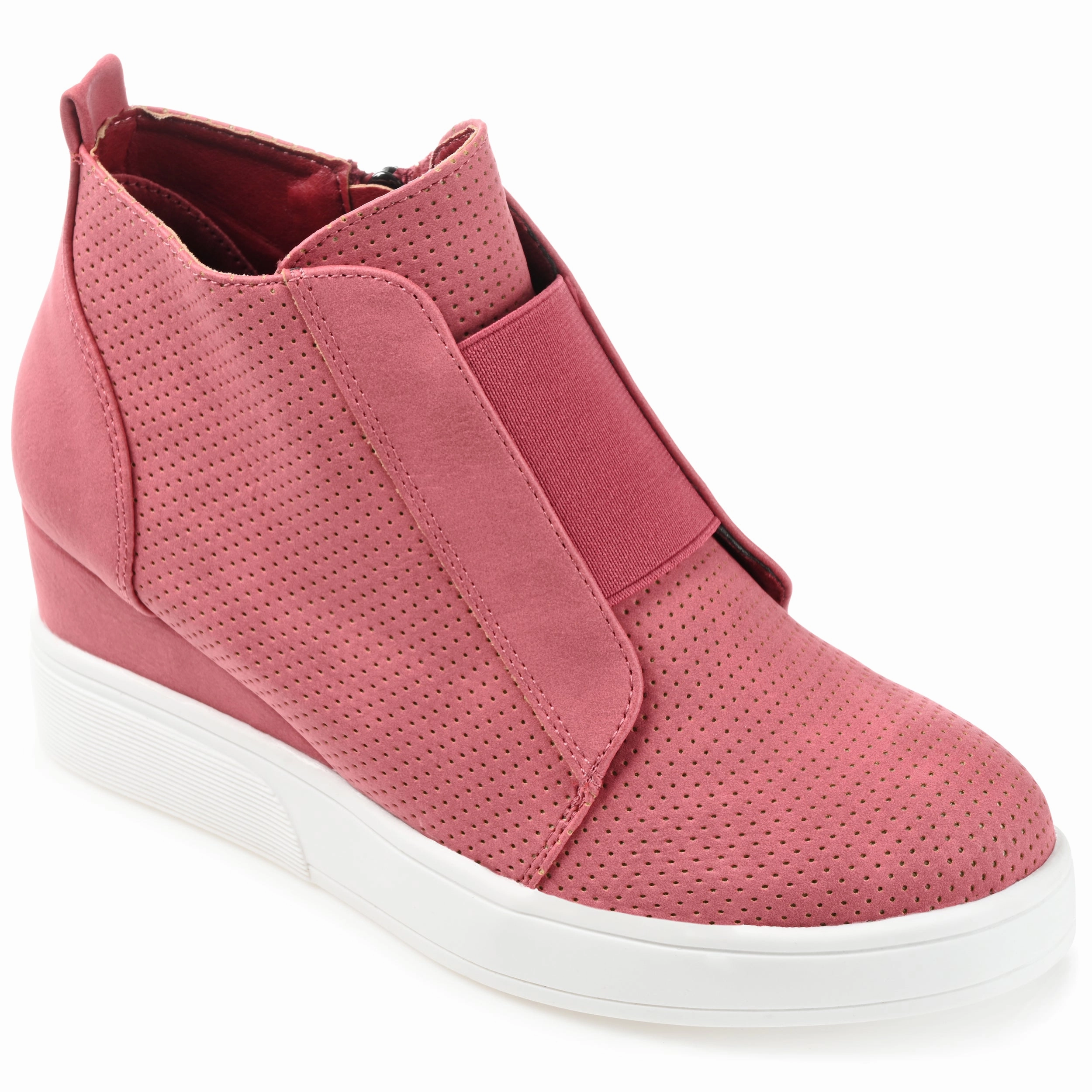 Journee Collection Women's Wide Width Clara Sneaker Wedge