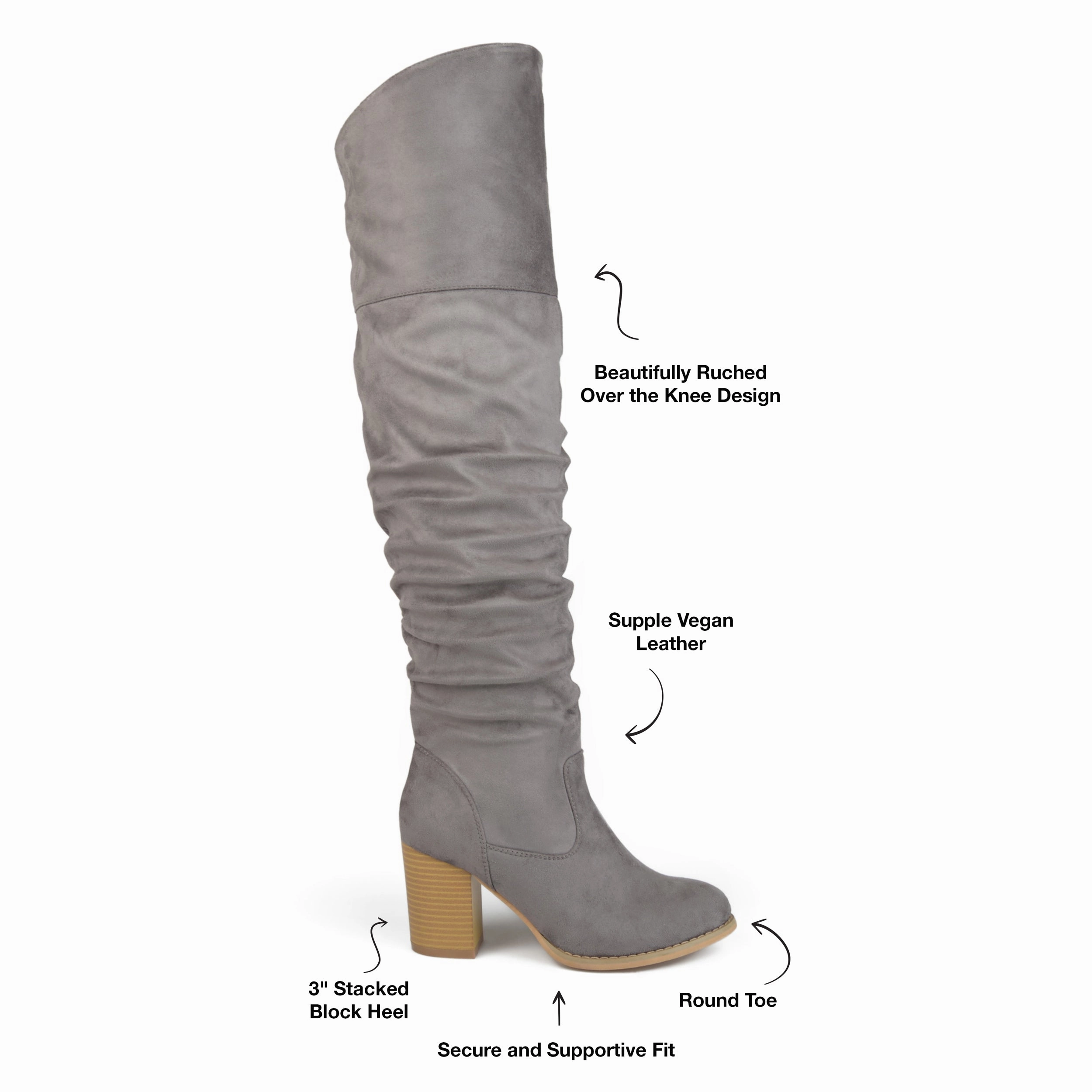 Journee Collection Women's Wide Width Wide Calf Kaison Boot