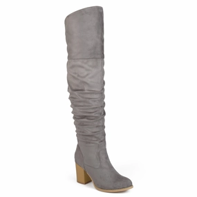 Journee Collection Women's Wide Width Wide Calf Kaison Boot Cheap Womens Leather Boots