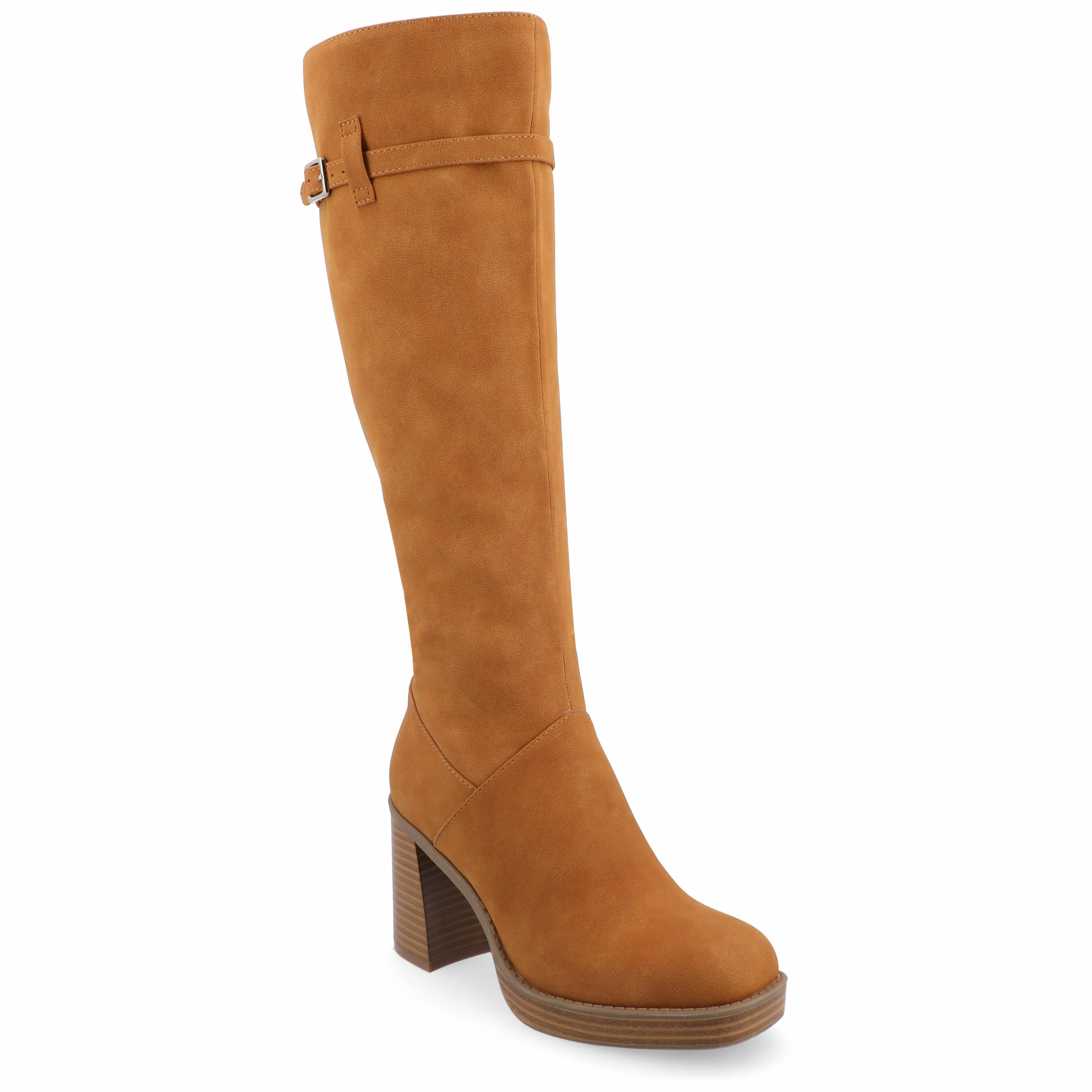 Journee Collection Womens Letice Tru Comfort Foam Platform Square Toe Boots Cheap Womens Leather Boots