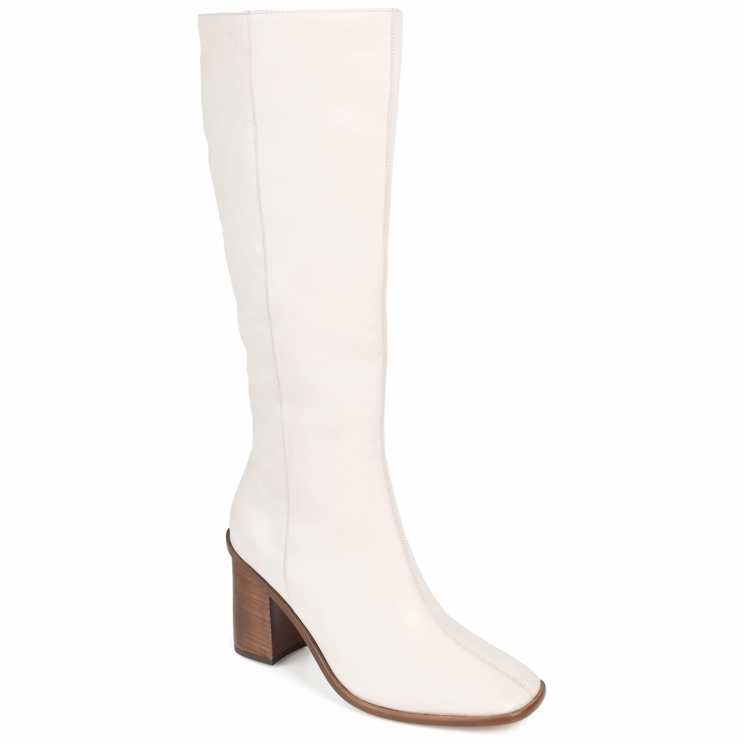 Journee Signature Extra Wide Calf Women's Genuine Leather Tru Comfort Foam Tamori Boot Cheap Womens Leather Boots