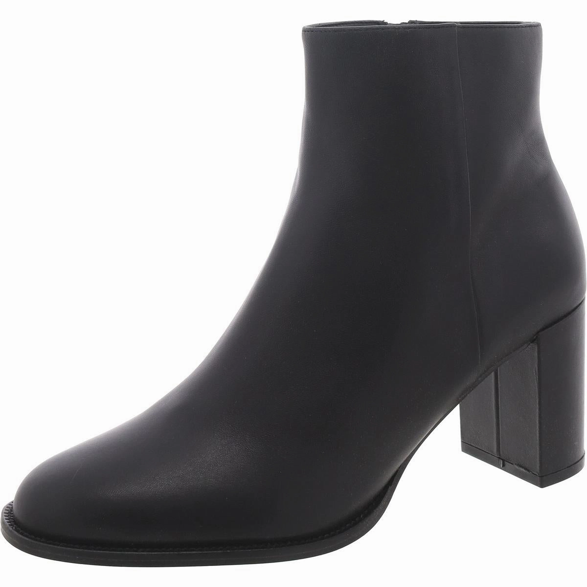 Jozie Womens Leather Round Toe Booties Cheap Womens Leather Boots