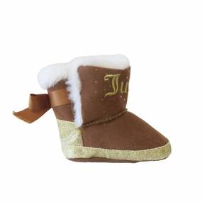 Juicy Couture Girls Brown | Gold Boots Discount Boys Footwear online