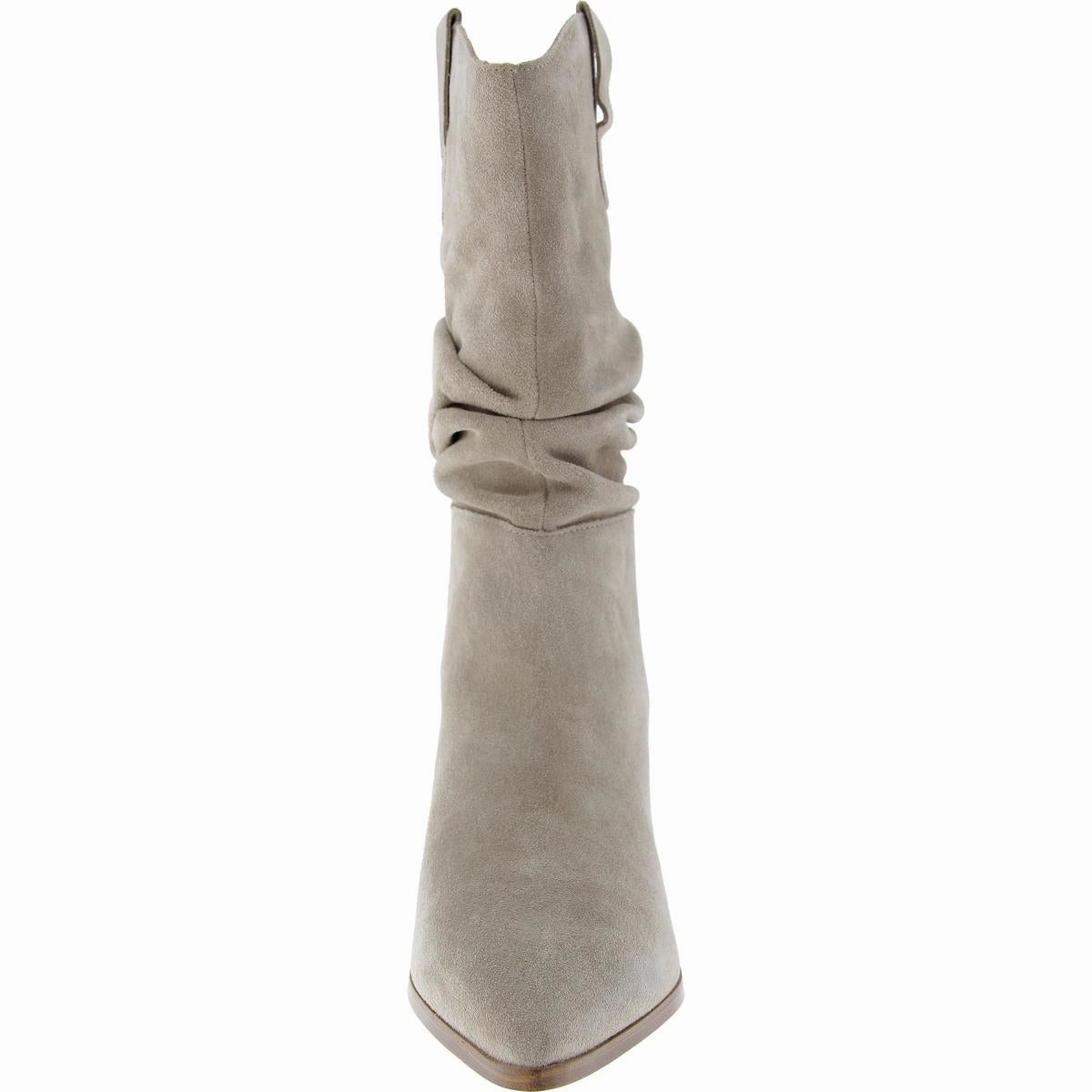Kadon Womens Suede Slouchy Mid-Calf Boots