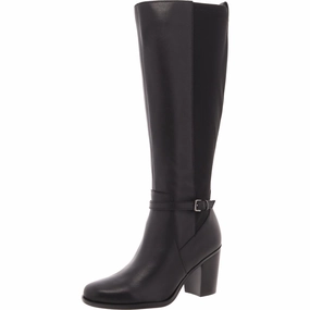 Kalina Stretch Womens Mixed Media Leather Knee-High Boots Womens Fashion Boots outlet store