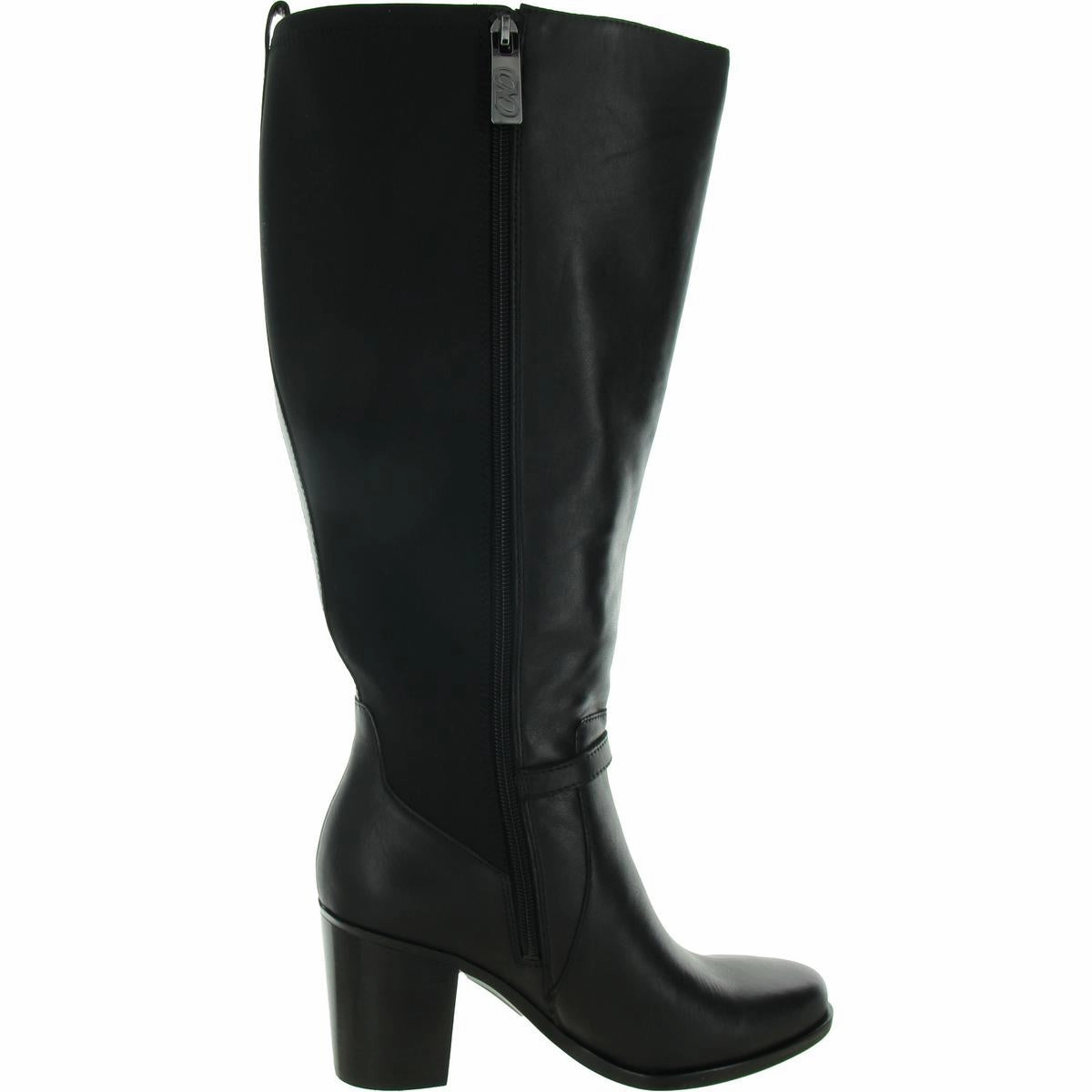Kalina Womens Extra Wide Calf Leather Knee-High Boots