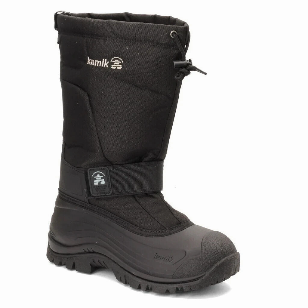 Kamik Greenbay 4 NK0200S-BLK Boots Men's US 12 Black Waterproof Snow Boot ZPO420 Mens Chukka Boots outlet deals