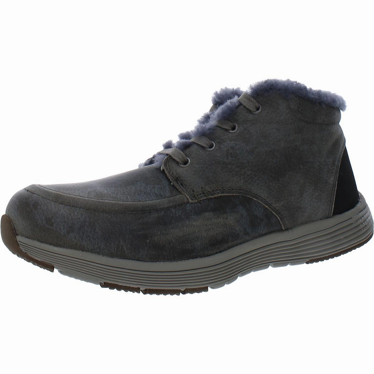Karamay Mens Leather Cold Weather Combat & Lace-up Boots Mens Chukka Boots outlet deals