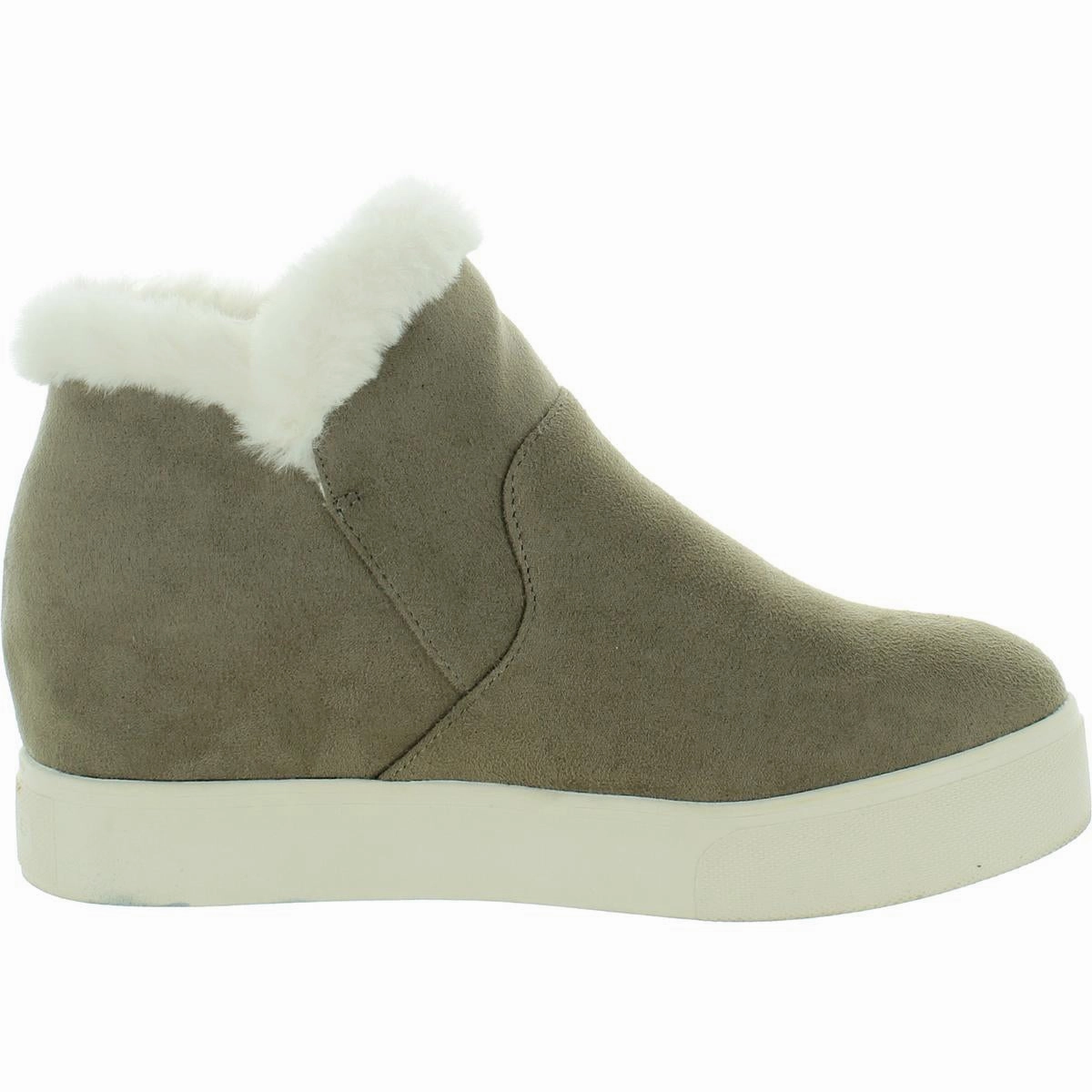 Karlee Womens Faux Suede Flatform Ankle Boots
