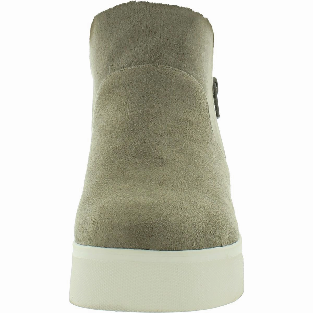 Karlee Womens Faux Suede Flatform Ankle Boots