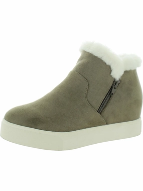 Karlee Womens Faux Suede Flatform Ankle Boots Hot sale Womens Boots