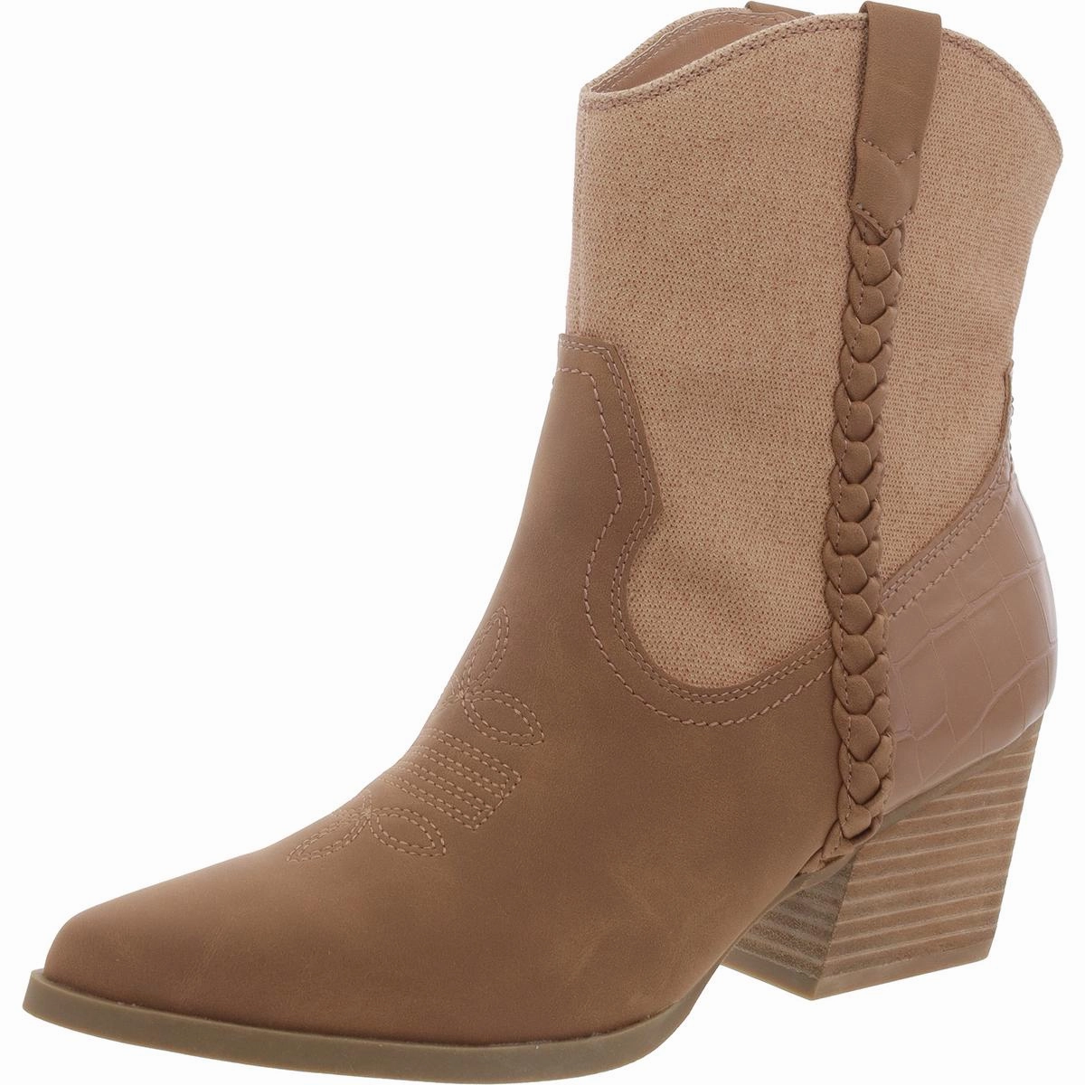 Karyn Womens Faux Leather Cowboy, Western Boots
