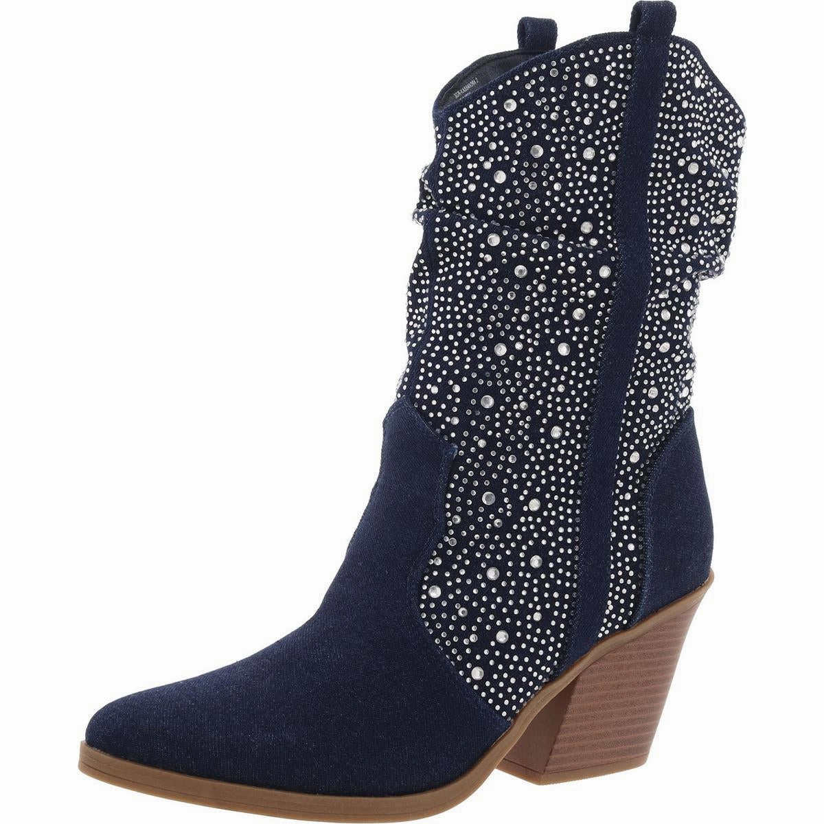 KASSANDRA 2 Womens Jeweled Pointed Toe Cowboy, Western Boots
